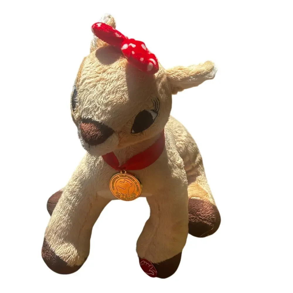 Singing Rudolph The Red Nosed Reindeer Stuffed Clarisse DanDee Lit Red Nose